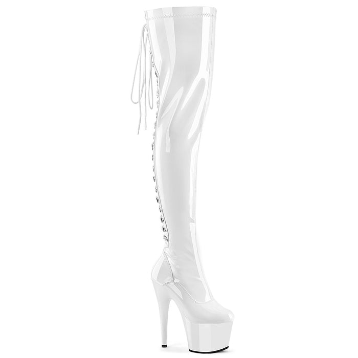 6 1/2" Lace-Up Platform Thigh Boot(ADORE-3063)