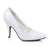 White 4" Heel Simple & Classy "B" Width Pump (ES-8400)