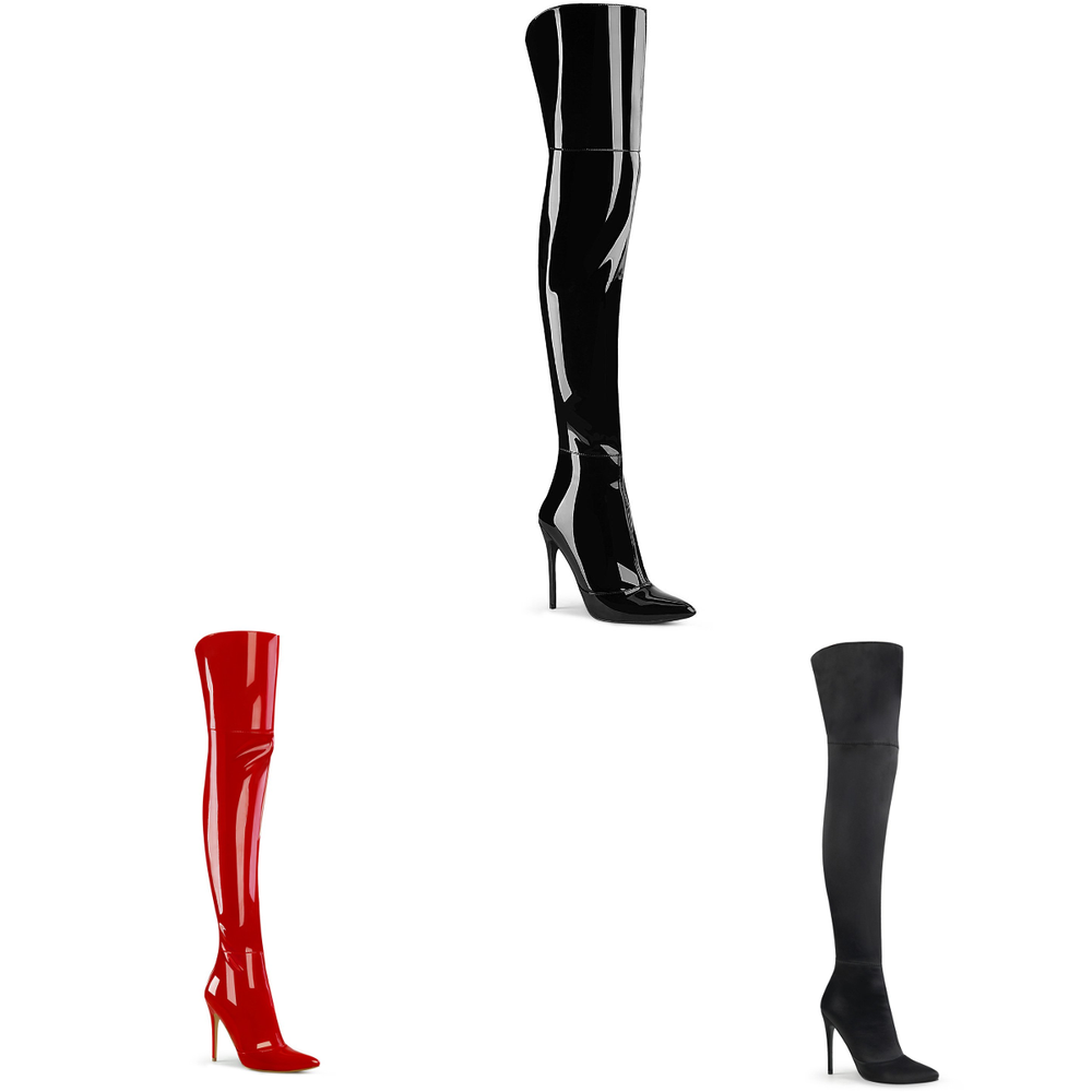 5" Heel Stretch Thigh High Boot (COURTLY-3012)