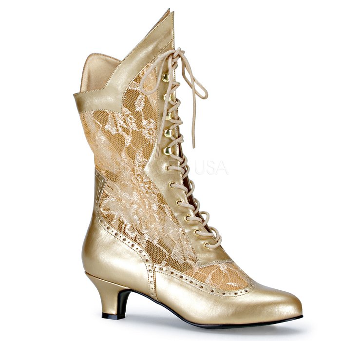 2" Heel Victorian Lace Boot (DAME-115)