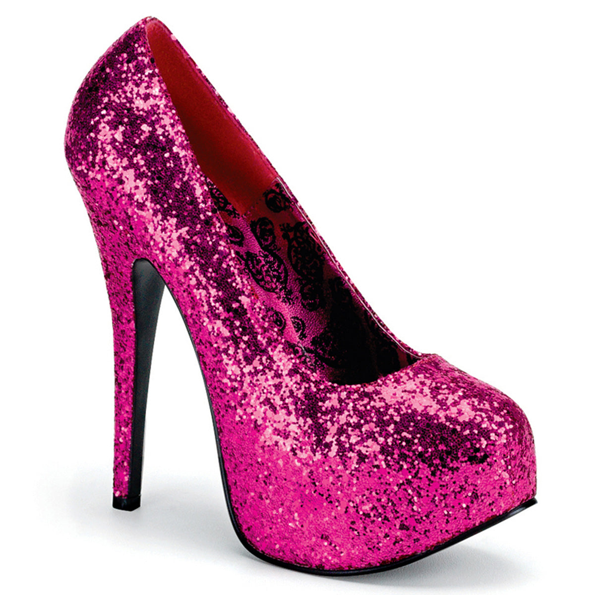 Glitter Rhinestone Cut-out High Heels