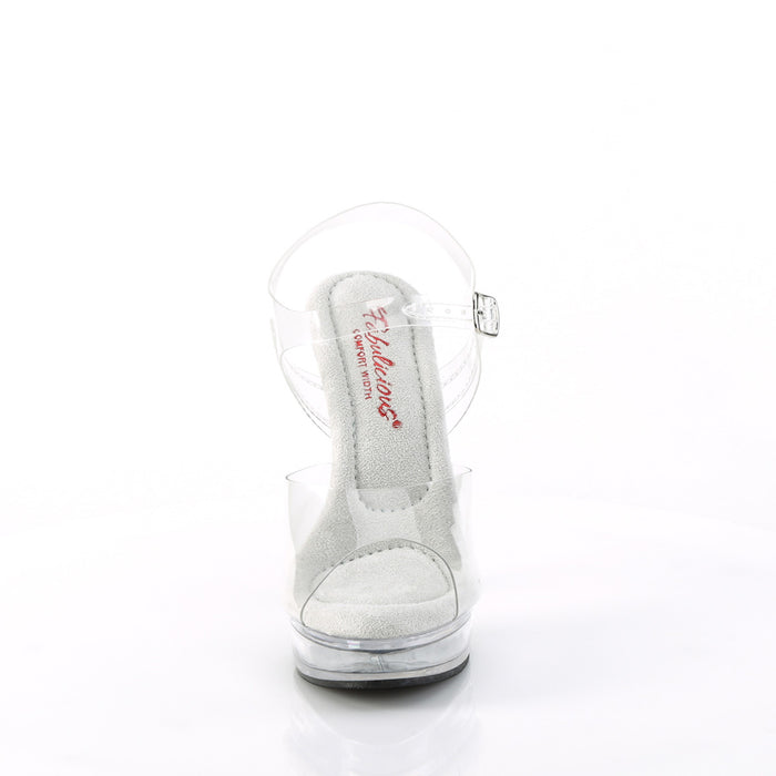 5" (132mm) Heel, 7/8" (25mm) Platform Comfort Width Ankle Strap Sandal (MAJESTY-508)