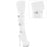 White PU 6" (152mm) Heel, 1 3/4" (45mm) Platform Triple Buckle Strap Stretch Over-The-Knee Boot, 2/3 Inner Side Zip Closure