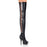 5 1/4" Lace-Up Stretch Platform Thigh Boot (INDULGE-3063 Final Sale)