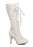 White Beautiful 4" Heel Lace Boots with hidden platform (ES414-MARY)