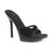 Black Patent 5" Heel Mule sandal with mini platform (ES502-Vanity)