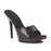 Black PU 5" Heel Mule sandal with mini platform (ES502-Vanity)