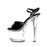 Clear/Black 7" Heel Flirt Stiletto Platform (ES-711-Flirt-C)