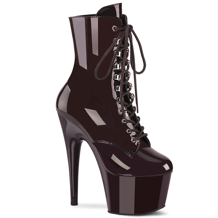 7" Stiletto Lace-Up Ankle Boot Naturals (ADORE-1020-N)