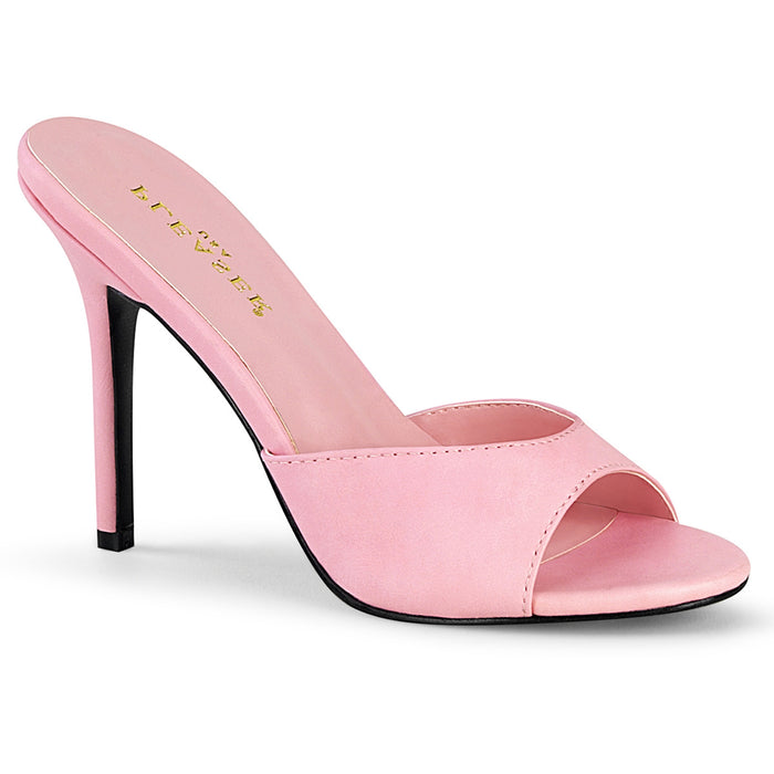 Pink 4" (10.2cm) Heel Peep Toe Slide (CLASSIQUE-01 Final Sale)