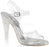 4 1/2" Heel Ankle Strap Sandal (CLEARLY-408MG)(Blowout Final Sale)