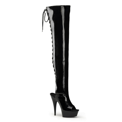 6" Open Toe Thigh Boot  (DELIGHT-3017)