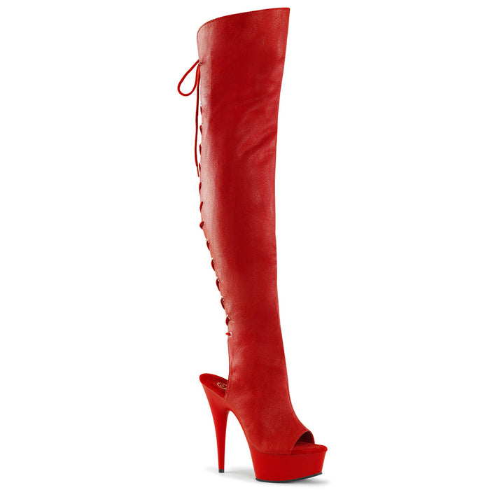 6" Open Toe Thigh Boot  (DELIGHT-3019)
