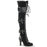 4" Thigh High Goth Lolita Boot (GLAM-300)