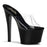 Black/Clear Products 6 3/4" Spike Heel Platform Sandal (SKY-301)